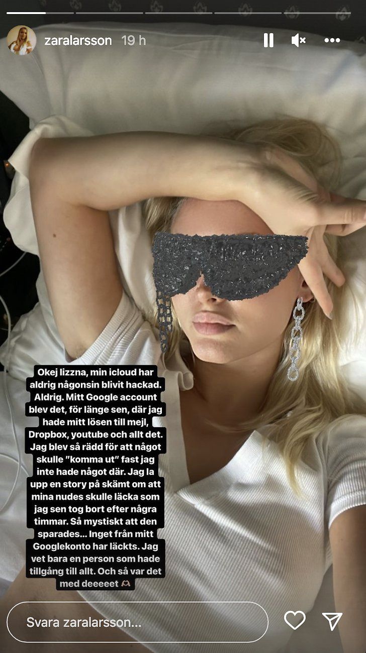 Zara Larsson's new words about the nude photos: “Joke”